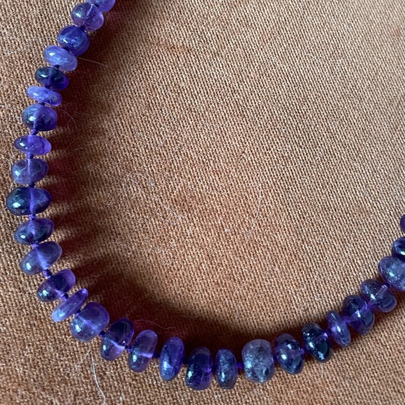 Genuine Amethyst beaded 20” necklace. - Picture 5 of 8